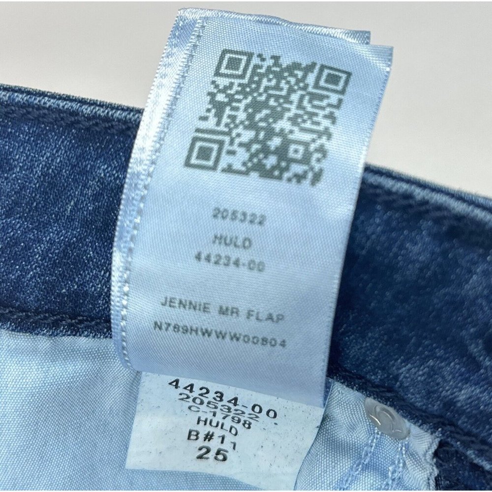 True Religion Jennie Mid Rise Super Skinny Womens 25 Dark Blue Jeans Flap Pocket - Picture 7 of 11